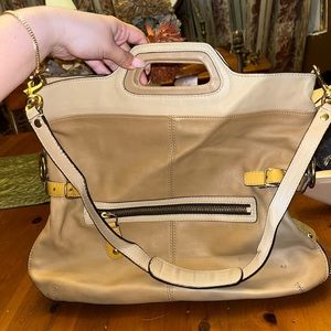 Coach Bonnie leather fold-over shoulder bag